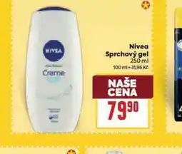 Billa Nivea sprchový gel nabídka