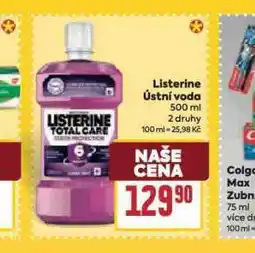 Billa Listerine ústní voda nabídka