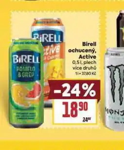 Billa Birell ochucený, active nabídka