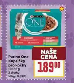 Billa Purina one kapsičky pro kočky nabídka