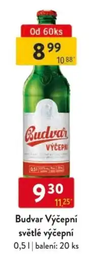 Qanto Budvar Výčepní světlé výčepní nabídka