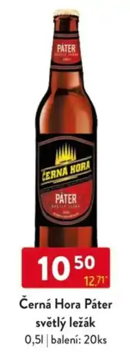 Qanto Černá Hora Páter světlý ležák nabídka