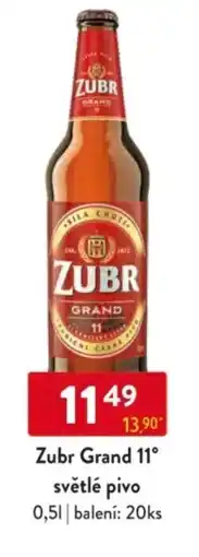 Qanto Zubr Grand 11° světlé pivo nabídka