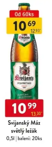 Qanto Svijanský Máz světlý ležák nabídka