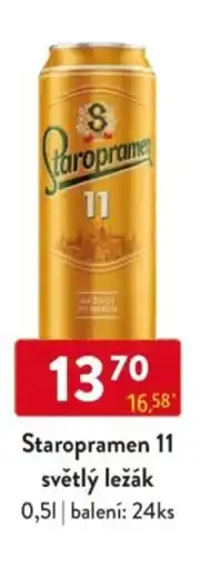 Qanto Staropramen 11 světlý ležák nabídka