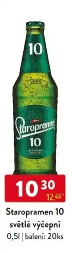 Qanto Staropramen 10 světlé výčepní nabídka