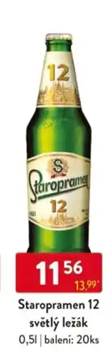 Qanto Staropramen 12 světlý ležák nabídka