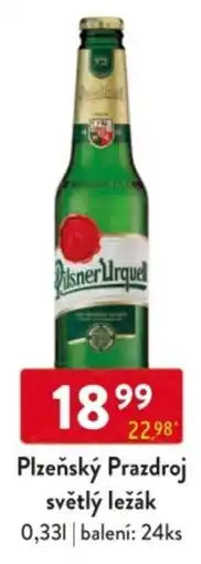 Qanto Plzeňský Prazdroj světlý ležák nabídka