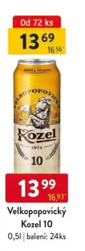 Qanto Velkopopovický Kozel 10 nabídka