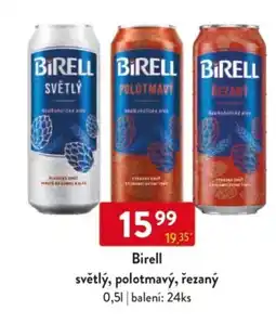 Qanto Birell světlý, polotmavý, řezaný nabídka