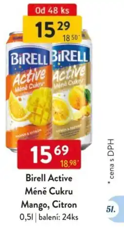 Qanto Birell Active Méně Cukru Mango, Citron nabídka