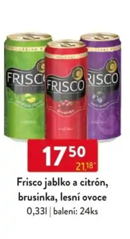 Qanto Frisco jablko a citrón, brusinka, lesní ovoce nabídka