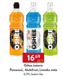 Qanto Oshee isotonic Pomeranč, Multifruit, Limetka máta nabídka
