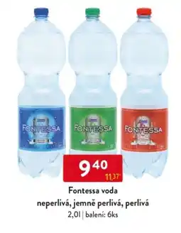 Qanto Fontessa voda neperlivá, jemně perlivá, perlivá nabídka