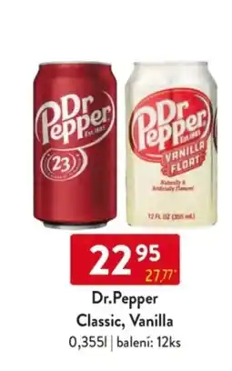 Qanto Dr.Pepper Classic, Vanilla nabídka