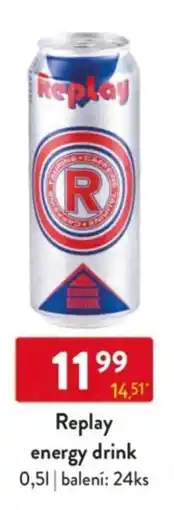 Qanto Replay energy drink nabídka