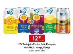 Qanto NPV Fruit juice Passion fruit, Pineapple, Mixed fruit, Mango, Papaya nabídka