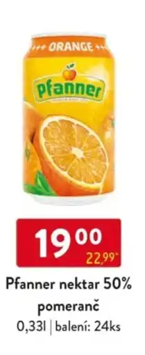 Qanto Pfanner nektar 50% pomeranč nabídka