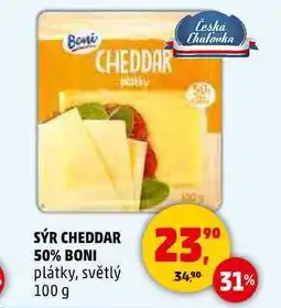 Penny Market SÝR CHEDDAR 50% BONI nabídka