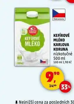 Penny Market KEFÍROVÉ MLÉKO KARLOVA KORUNA nabídka