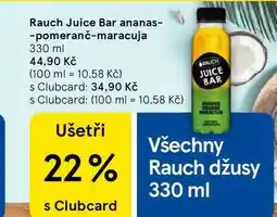 Tesco Rauch Juice Bar ananas-pomeranč-maracuja nabídka