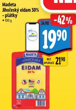 Albert Madeta Jihočeský eidam 30% - plátky nabídka