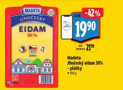 Albert Madeta Jihočeský eidam 30% - plátky nabídka