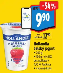 Albert Hollandia Selský jogurt nabídka