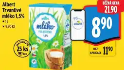 Albert Albert Trvanlivé mléko 1,5% nabídka