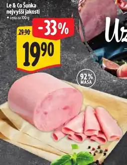Albert Le & Co Šunka nejvyšší jakosti nabídka