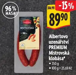 Albert Albertovo uzenářství PREMIUM Mistrovská klobása nabídka