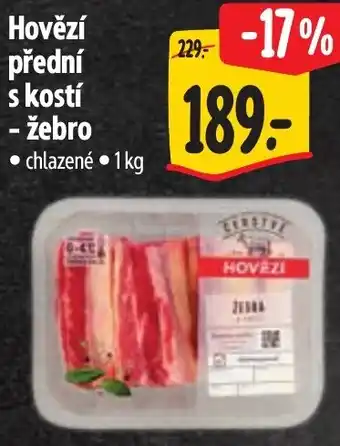 Albert Hovězí přední s kostí - žebro nabídka
