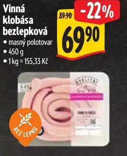 Albert Vinná klobása bezlepková nabídka