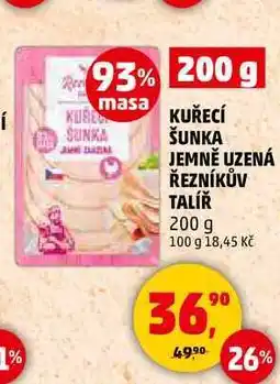 Penny Market KUŘECÍ ŠUNKA JEMNĚ UZENÁ ŘEZNÍKŮV TALÍŘ nabídka