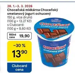 Tesco Choceňská mlékárna Choceňský smetanový jogurt ochucený nabídka