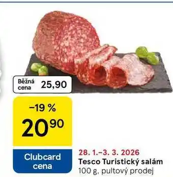 Tesco Tesco Turistický salám nabídka