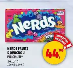 Penny Market NERDS FRUITS S OVOCNOU PŘÍCHUTÍ nabídka