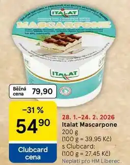 Tesco Italat Mascarpone nabídka