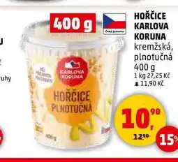 Penny Market HOŘČICE KARLOVA KORUNA nabídka
