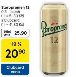 Tesco Staropramen 12 nabídka