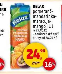 Penny Market RELAX pomeranč-mandarinka-maracuja-mango nabídka