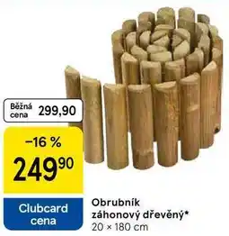 Tesco Obrubník záhonový dřevěný, 20 x 180 cm nabídka