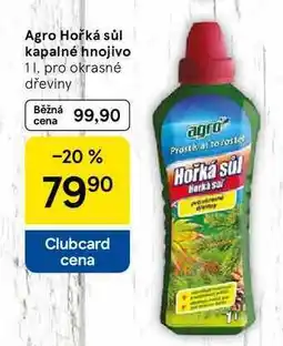 Tesco Agro Hořká sůl kapalné hnojivo, 1 l, pro okrasné dřeviny nabídka