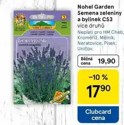 Tesco Nohel Garden Semena zeleniny a bylinek CS3, více druhů nabídka