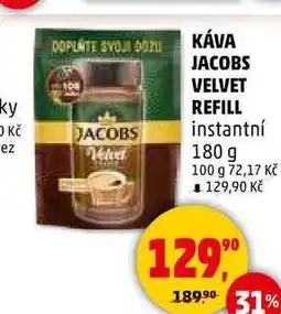 Penny Market KÁVA JACOBS VELVET REFILL nabídka