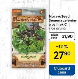 Tesco MoravoSeed Semena zeleniny a bylinek C, více druhů nabídka