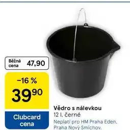 Tesco Vědro s nálevkou, 12 I, černé nabídka