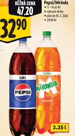 Albert Pepsi/Mirinda nabídka