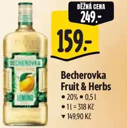 Albert Becherovka Fruit & Herbs nabídka