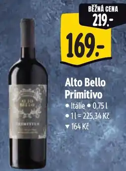 Albert Alto Bello Primitivo nabídka